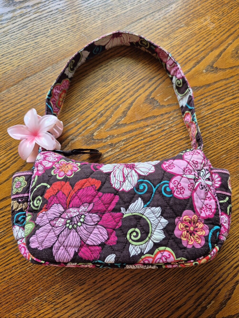 Vera Bradley Mod Floral Pink Maggie Shoulder Bag